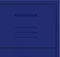 vidaXL - Ladekast - 80x35x101,5 - cm - staal - marineblauw