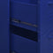 vidaXL - Ladekast - 80x35x101,5 - cm - staal - marineblauw