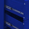vidaXL - Ladekast - 80x35x101,5 - cm - staal - marineblauw