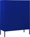 vidaXL - Ladekast - 80x35x101,5 - cm - staal - marineblauw