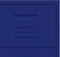 vidaXL - Ladekast - 80x35x101,5 - cm - staal - marineblauw