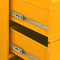vidaXL - Ladekast - 80x35x101,5 - cm - staal - mosterdgeel