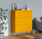 vidaXL - Ladekast - 80x35x101,5 - cm - staal - mosterdgeel