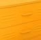 vidaXL - Ladekast - 80x35x101,5 - cm - staal - mosterdgeel