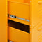 vidaXL - Ladekast - 80x35x101,5 - cm - staal - mosterdgeel