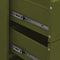 vidaXL - Ladekast - 80x35x101,5 - cm - staal - olijfgroen
