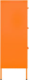 vidaXL - Ladekast - 80x35x101,5 - cm - staal - oranje