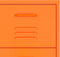 vidaXL - Ladekast - 80x35x101,5 - cm - staal - oranje