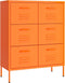 vidaXL - Ladekast - 80x35x101,5 - cm - staal - oranje