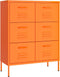 vidaXL - Ladekast - 80x35x101,5 - cm - staal - oranje
