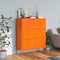 vidaXL - Ladekast - 80x35x101,5 - cm - staal - oranje