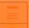 vidaXL - Ladekast - 80x35x101,5 - cm - staal - oranje