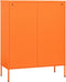 vidaXL - Ladekast - 80x35x101,5 - cm - staal - oranje