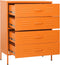 vidaXL - Ladekast - 80x35x101,5 - cm - staal - oranje