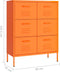 vidaXL - Ladekast - 80x35x101,5 - cm - staal - oranje