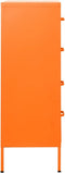 vidaXL - Ladekast - 80x35x101,5 - cm - staal - oranje