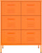vidaXL - Ladekast - 80x35x101,5 - cm - staal - oranje
