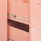 vidaXL - Ladekast - 80x35x101,5 - cm - staal - roze