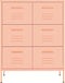vidaXL - Ladekast - 80x35x101,5 - cm - staal - roze