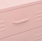 vidaXL - Ladekast - 80x35x101,5 - cm - staal - roze