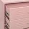vidaXL - Ladekast - 80x35x101,5 - cm - staal - roze