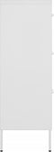 vidaXL - Ladekast - 80x35x101,5 - cm - staal - wit