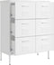 vidaXL - Ladekast - 80x35x101,5 - cm - staal - wit