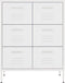 vidaXL - Ladekast - 80x35x101,5 - cm - staal - wit