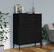 vidaXL - Ladekast - 80x35x101,5 - cm - staal - zwart