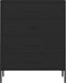 vidaXL - Ladekast - 80x35x101,5 - cm - staal - zwart
