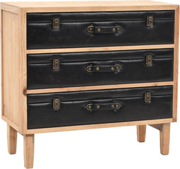 vidaXL - Ladekast - 80x36x75 - cm - massief - vurenhout
