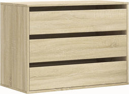 vidaXL - Ladekast - 80x41x58 - cm - bewerkt - hout - sonoma - eikenkleurig