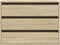 vidaXL - Ladekast - 80x41x58 - cm - bewerkt - hout - sonoma - eikenkleurig