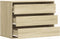 vidaXL - Ladekast - 80x41x58 - cm - bewerkt - hout - sonoma - eikenkleurig