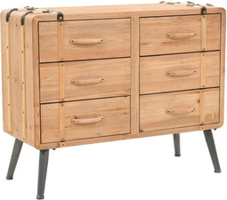 vidaXL - Ladekast - 91x35x73 - cm - massief - vurenhout