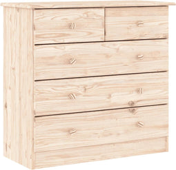 vidaXL - Ladekast - ALTA - 77x35x73 - cm - massief - grenenhout
