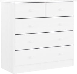 vidaXL - Ladekast - ALTA - 77x35x73 - cm - massief - grenenhout - wit