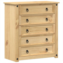 vidaXL - Ladekast - Corona - 80x40x89 - cm - massief - grenenhout