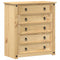 vidaXL - Ladekast - Corona - 80x40x89 - cm - massief - grenenhout