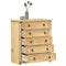 vidaXL - Ladekast - Corona - 80x40x89 - cm - massief - grenenhout
