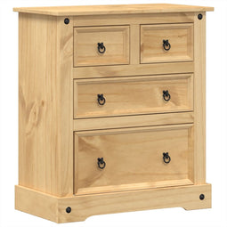 vidaXL - Ladekast - Corona - 80x43x91 - cm - massief - grenenhout