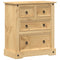 vidaXL - Ladekast - Corona - 80x43x91 - cm - massief - grenenhout