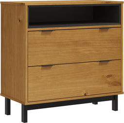 vidaXL - Ladekast - FLAM - 80x40x80 - cm - massief - grenenhout
