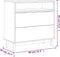 vidaXL - Ladekast - FLAM - 80x40x80 - cm - massief - grenenhout