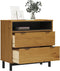 vidaXL - Ladekast - FLAM - 80x40x80 - cm - massief - grenenhout
