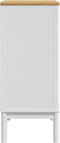 vidaXL - Ladekast - FLORO - massief - grenenhout - wit