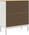 vidaXL - Ladekast - FLORO - massief - grenenhout - wit