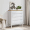 vidaXL - Ladekast - FLORO - massief - grenenhout - wit