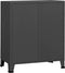 vidaXL - Ladekast - industrieel - 78x40x93 - cm - metaal - antracietkleurig