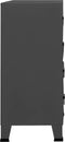 vidaXL - Ladekast - industrieel - 78x40x93 - cm - metaal - antracietkleurig